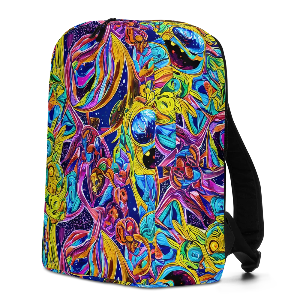 Electric Petal Storm on Minimalist Backpack — Left