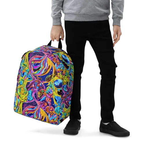 Electric Petal Storm on a Minimalist Backpack