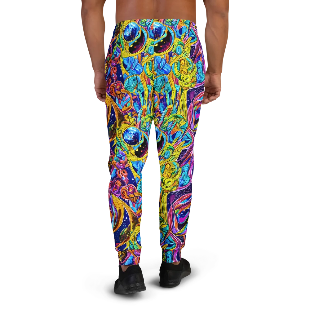 Electric Petal Storm on Men's Joggers — Back