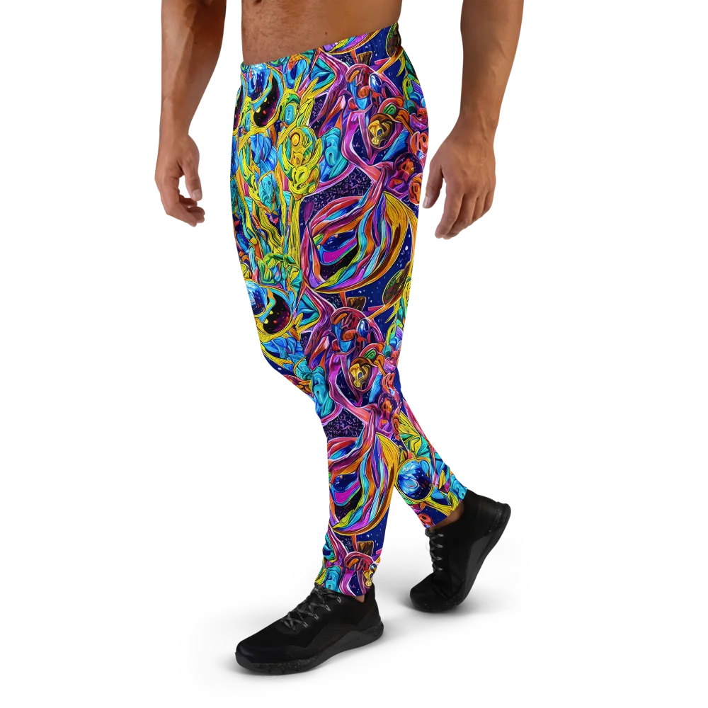 Electric Petal Storm on Men's Joggers — Left