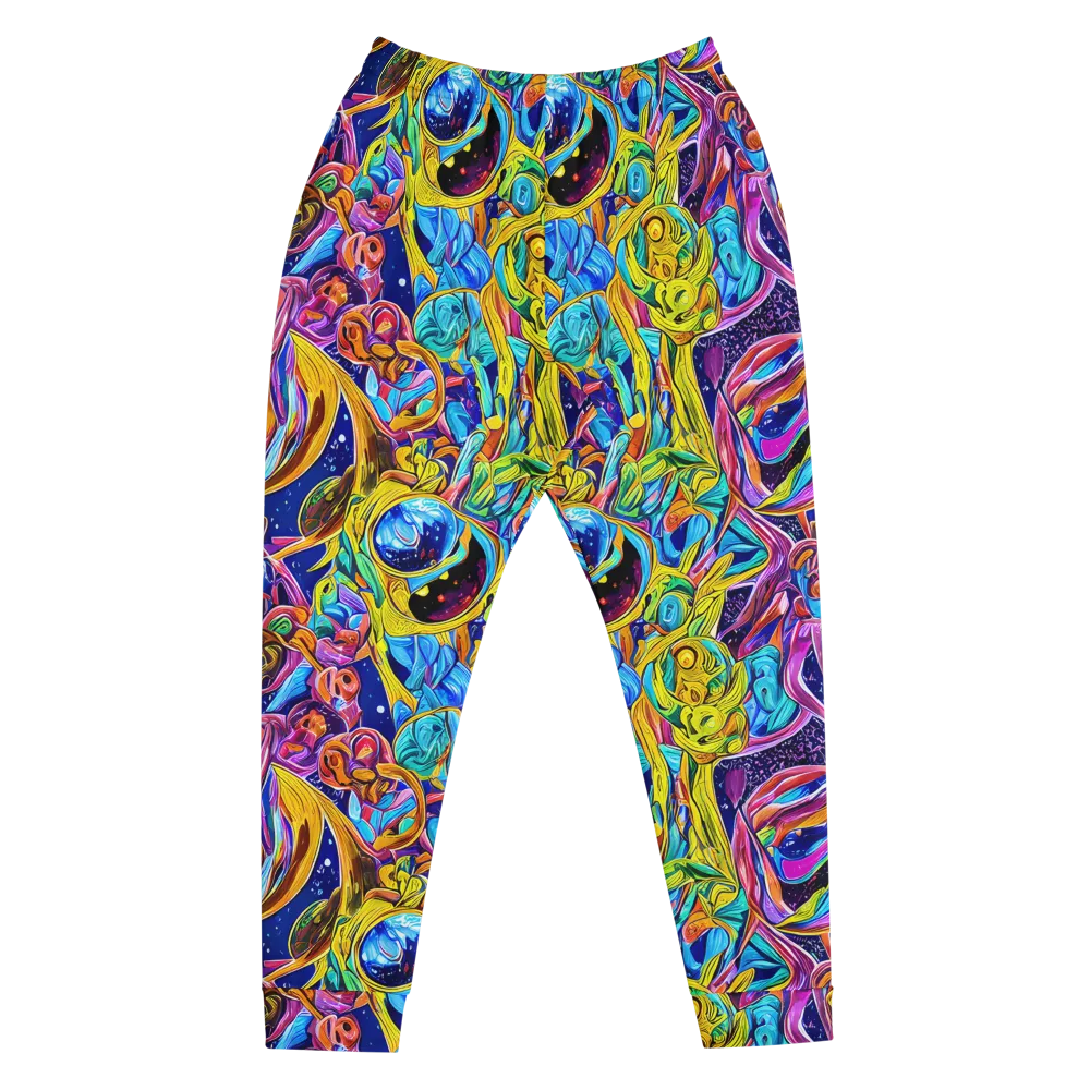 Electric Petal Storm on Men's Joggers — Front