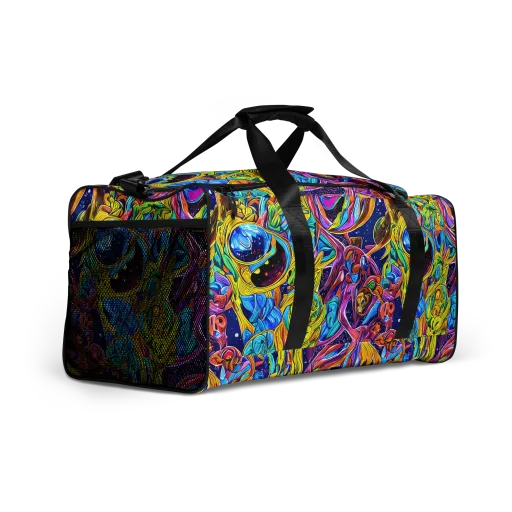 Electric Petal Storm on a Duffle Bag