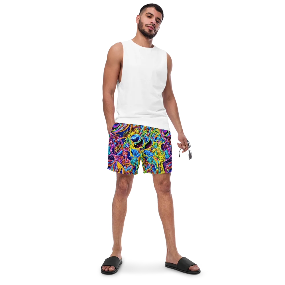 Electric Petal Storm on Swim Trunks — Front