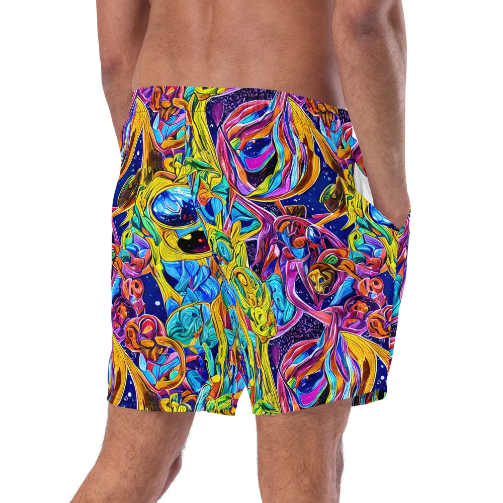 Electric Petal Storm on Swim Trunks — Right Back