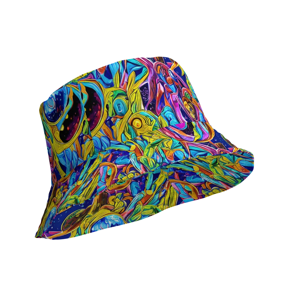 Electric Petal Storm on Reversible Bucket Hat — Product details Outside