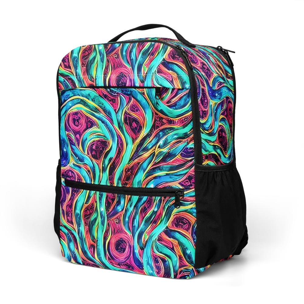 Chromatic Tides on Utility Backpack — Left Front