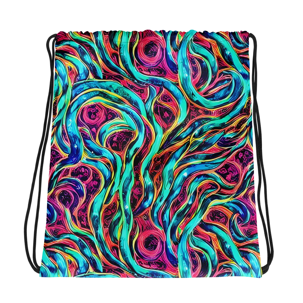 Chromatic Tides on Drawstring Bag — Photo