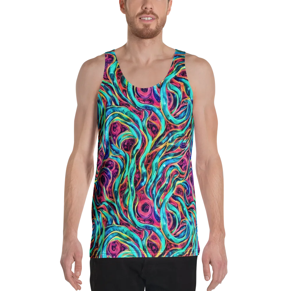 Chromatic Tides on Men's Tank Top — Front