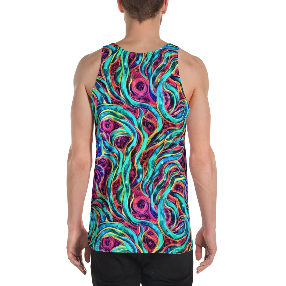 Chromatic Tides on Men's Tank Top — Back