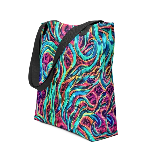 Chromatic Tides on a Tote Bag