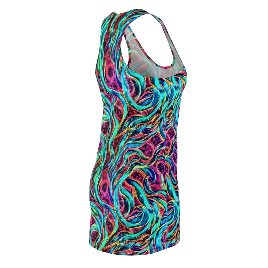 Chromatic Tides on Racerback Dress — Back Side
