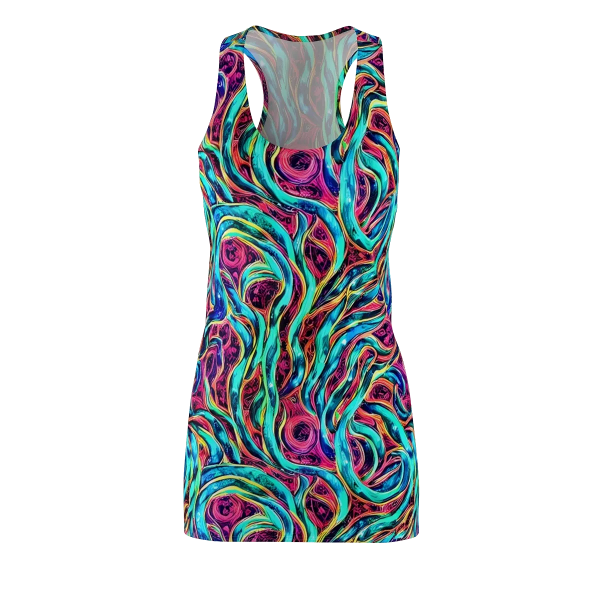 Chromatic Tides on Racerback Dress — Front