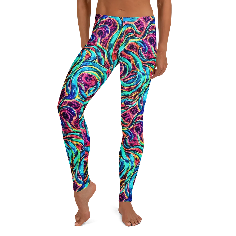 Chromatic Tides on Leggings — Front
