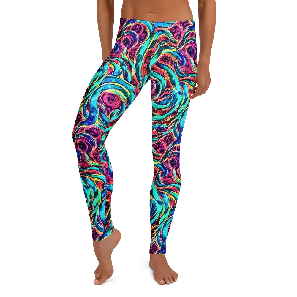 Chromatic Tides on Leggings — Front
