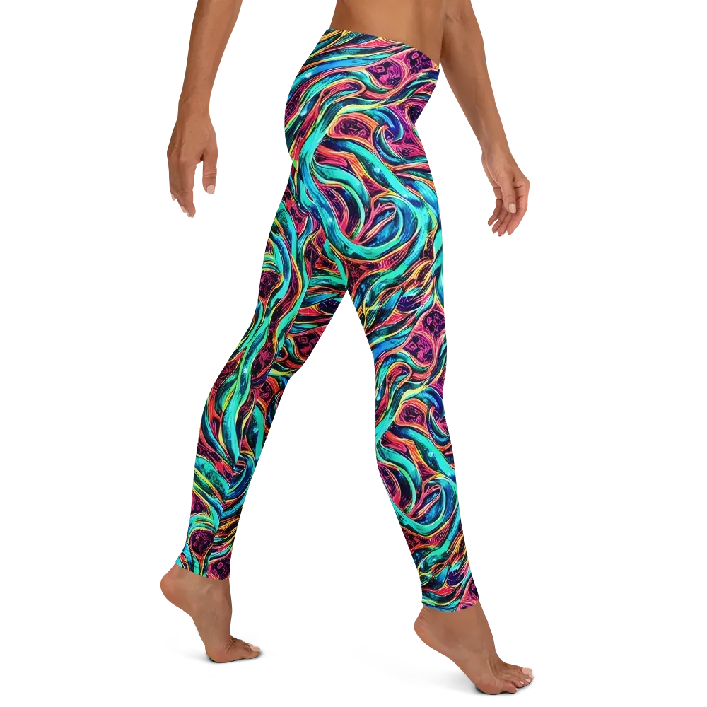 Chromatic Tides on Leggings — Right