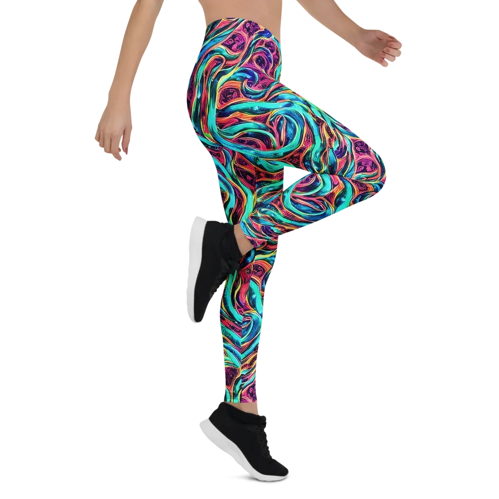 Chromatic Tides on Leggings — Right