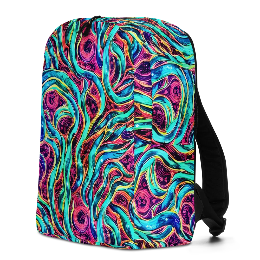 Chromatic Tides on Minimalist Backpack — Left