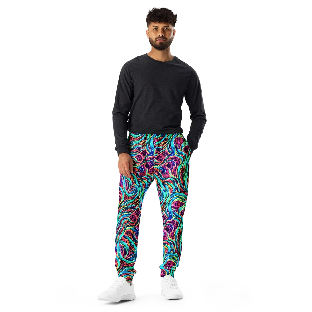Chromatic Tides on Men's Joggers — Front