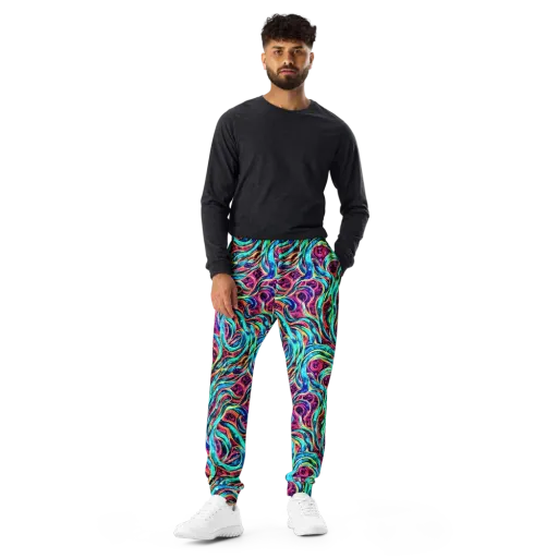Chromatic Tides on a Men's Joggers