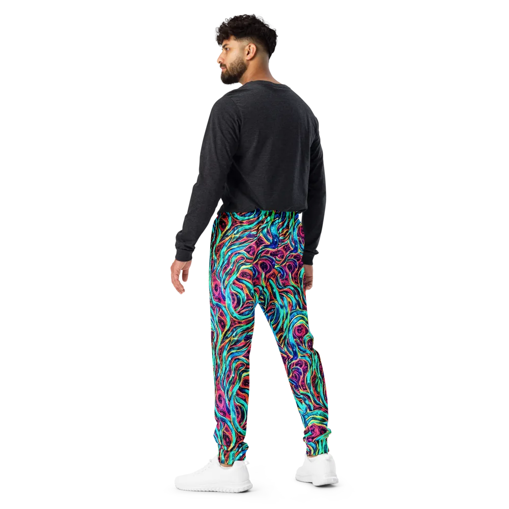 Chromatic Tides on Men's Joggers — Back