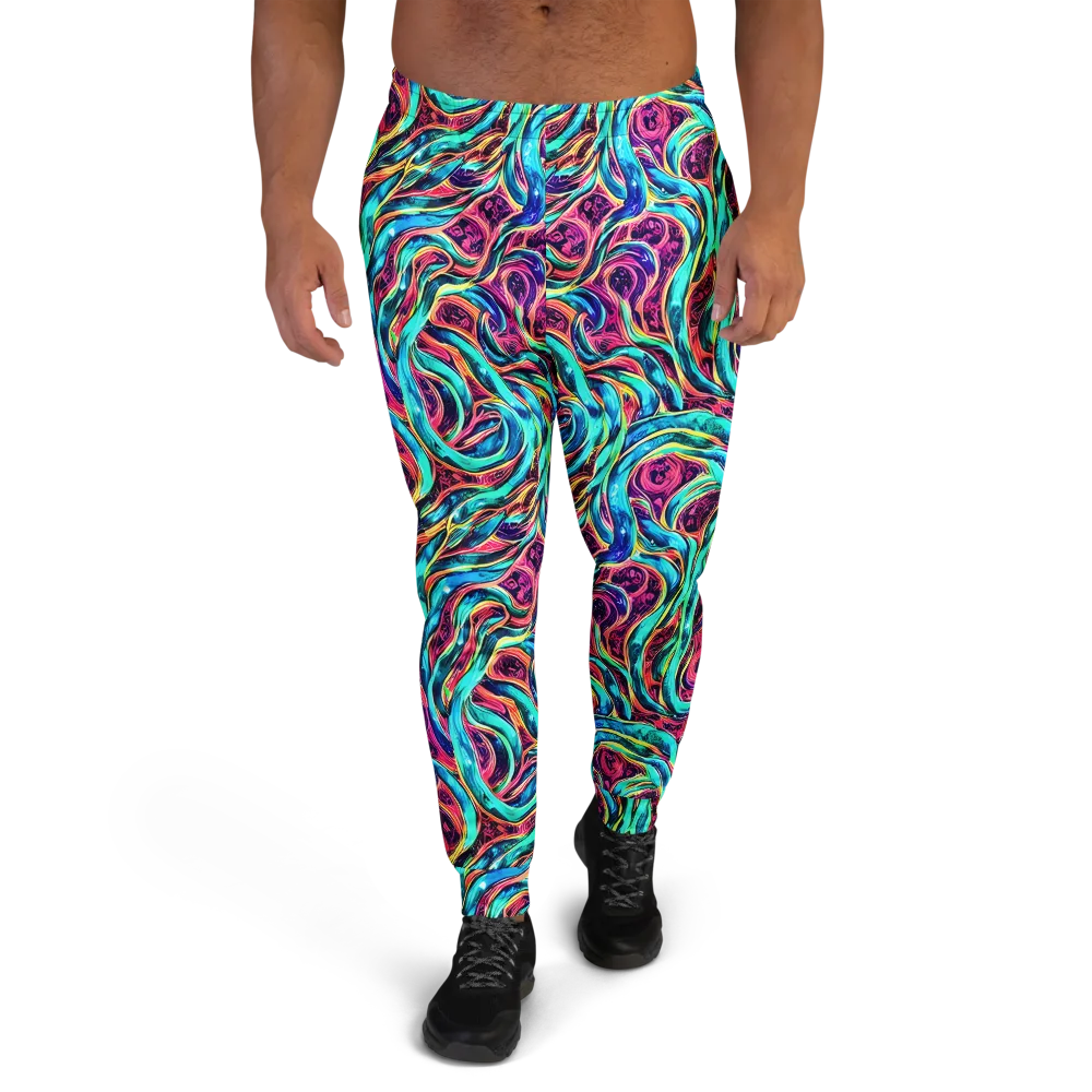 Chromatic Tides on Men's Joggers — Front