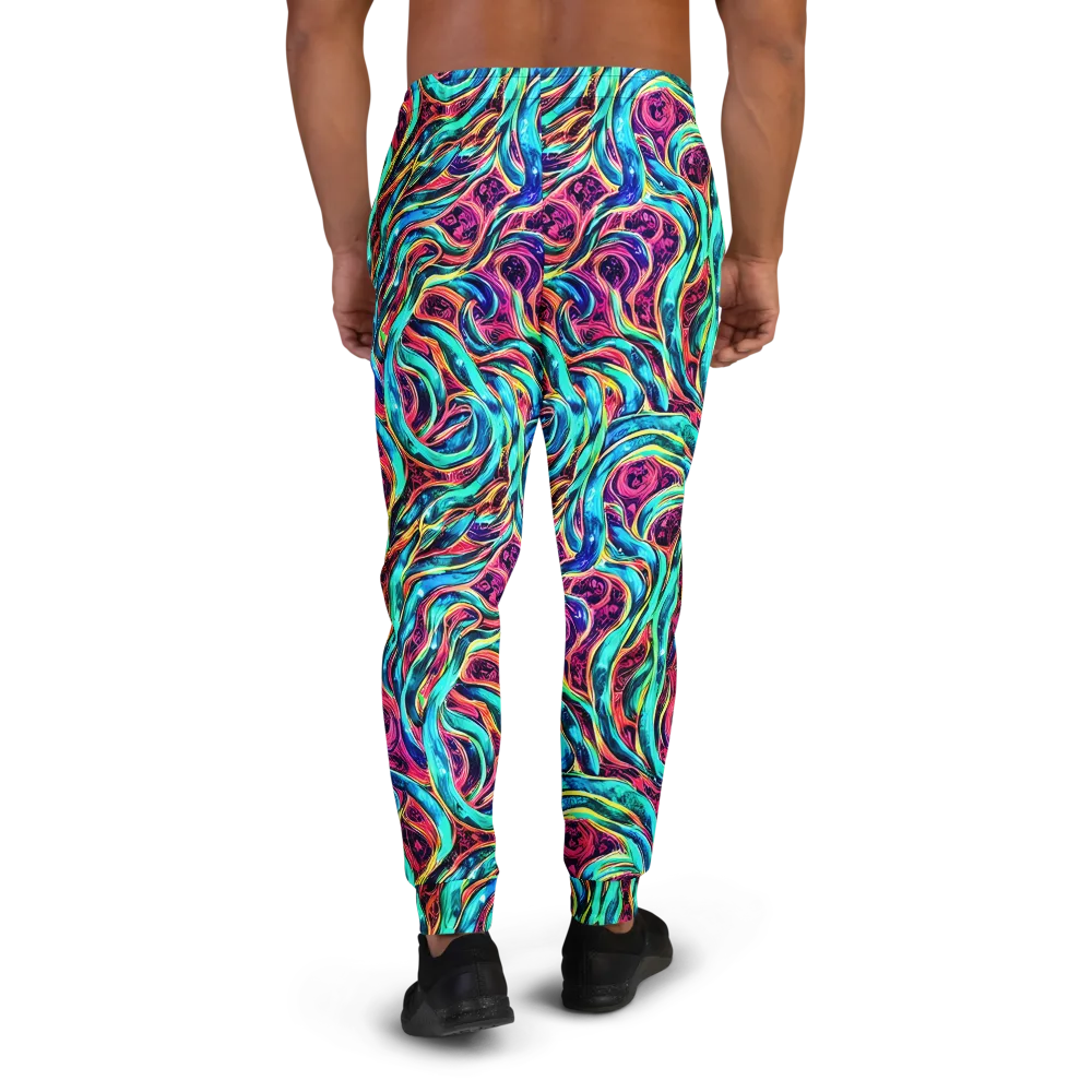 Chromatic Tides on Men's Joggers — Back