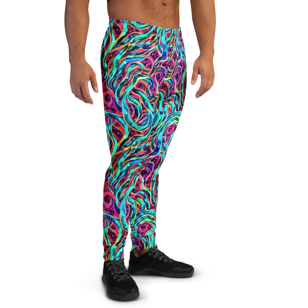 Chromatic Tides on Men's Joggers — Right