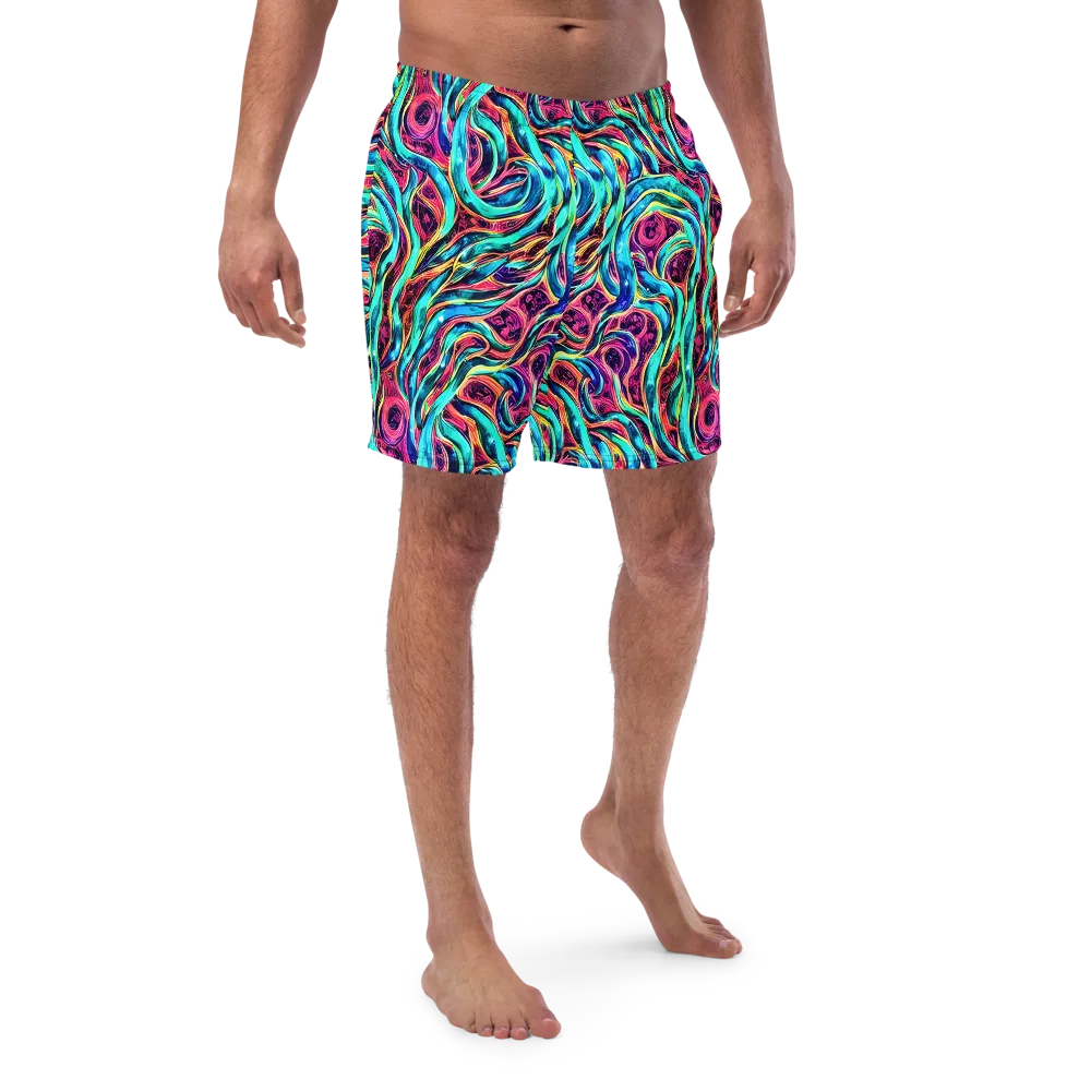 Chromatic Tides on Swim Trunks — Front