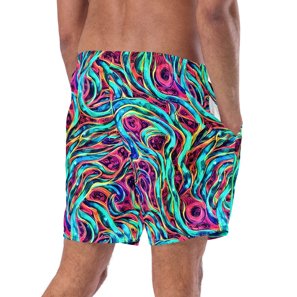 Chromatic Tides on Swim Trunks — Right Back