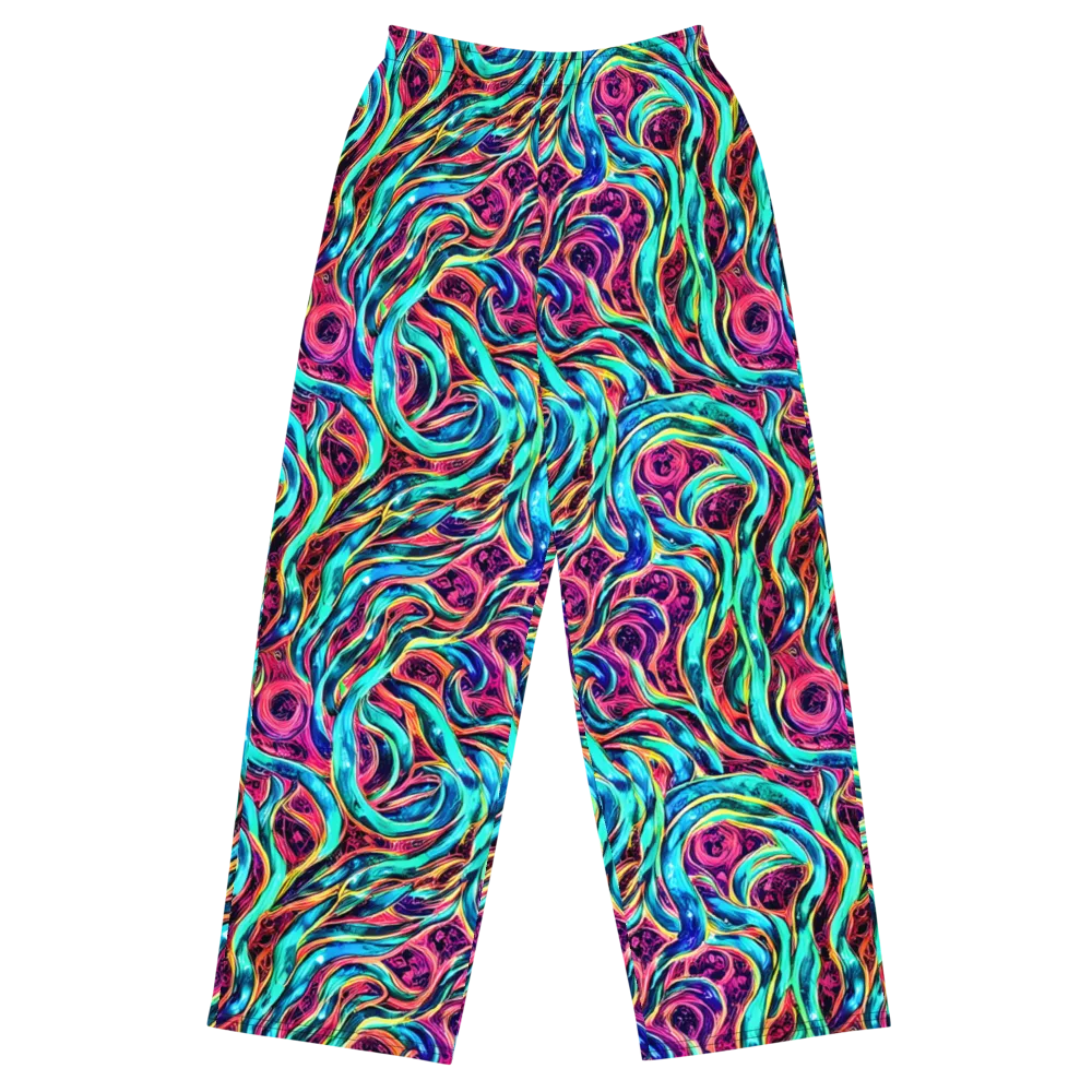 Chromatic Tides on Wide-Leg Pants — Front