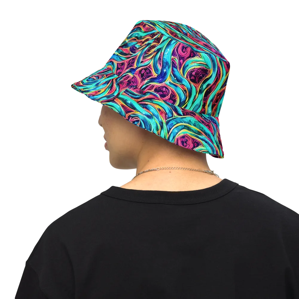 Chromatic Tides on Reversible Bucket Hat — Back Inside