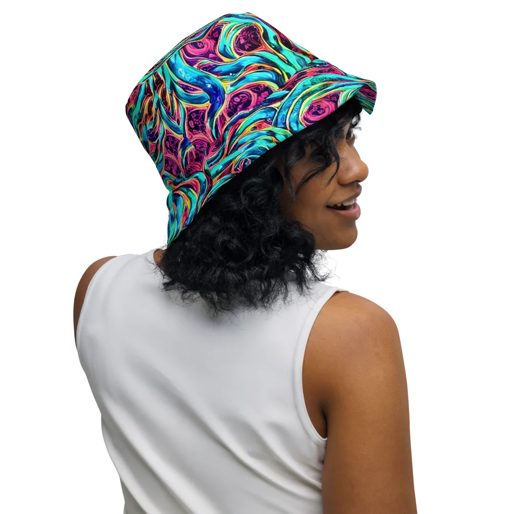 Chromatic Tides on Reversible Bucket Hat — Right Outside