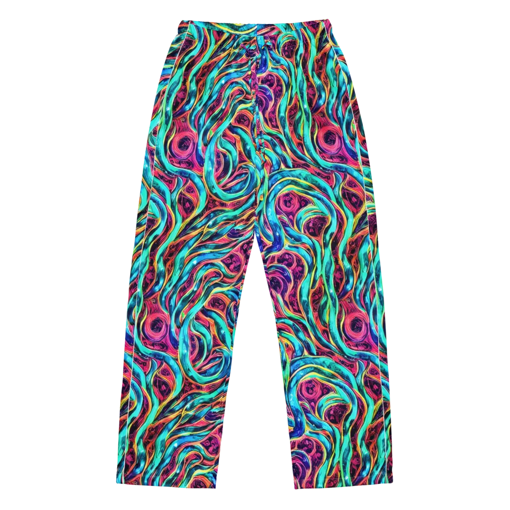 Chromatic Tides on Women's Pajama Pants — Front