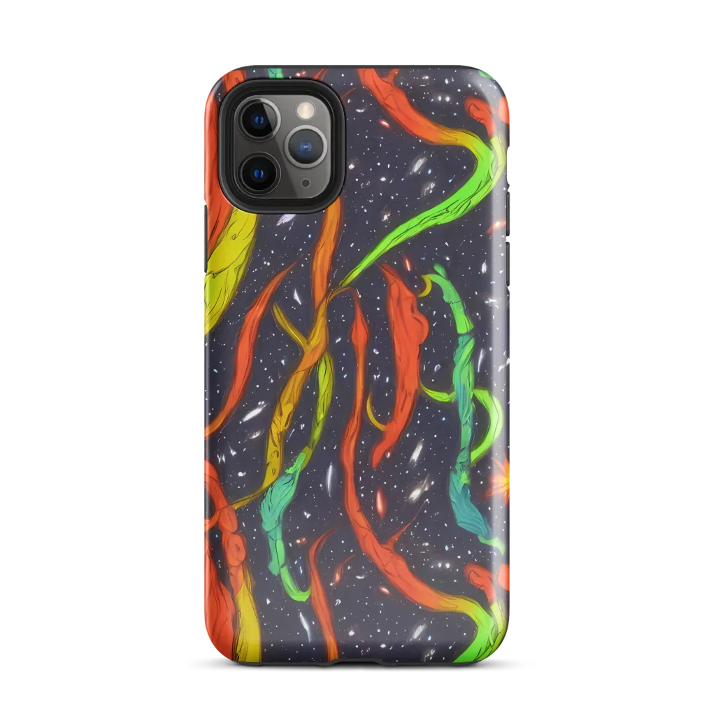 Cosmic Ribbon Riot on Tough Case for iPhone® — Front