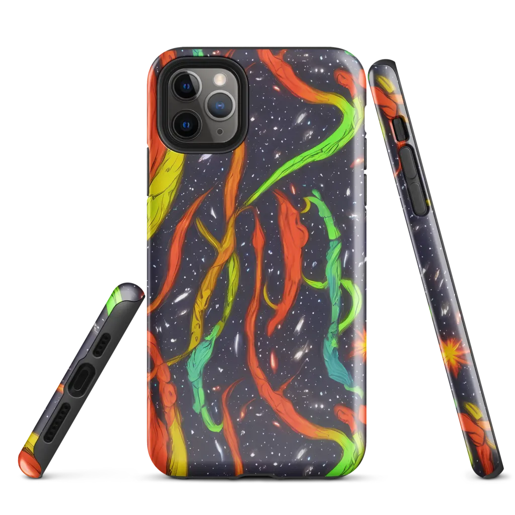 Cosmic Ribbon Riot on Tough Case for iPhone® — Front