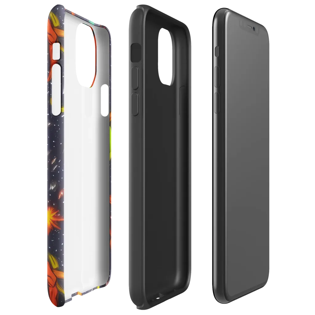 Cosmic Ribbon Riot on Tough Case for iPhone® — Right