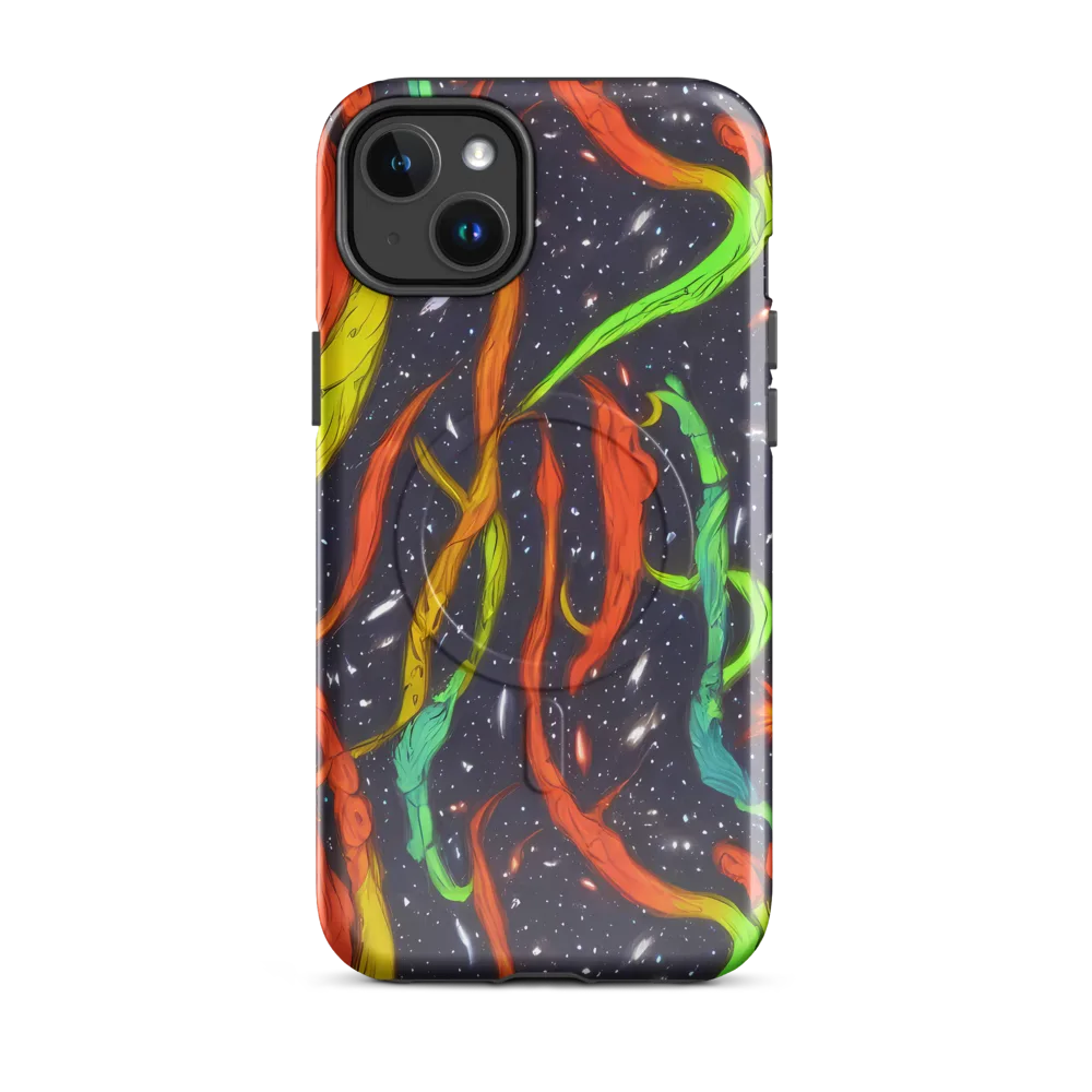 Cosmic Ribbon Riot on MagSafe Tough Case for iPhone® — Front
