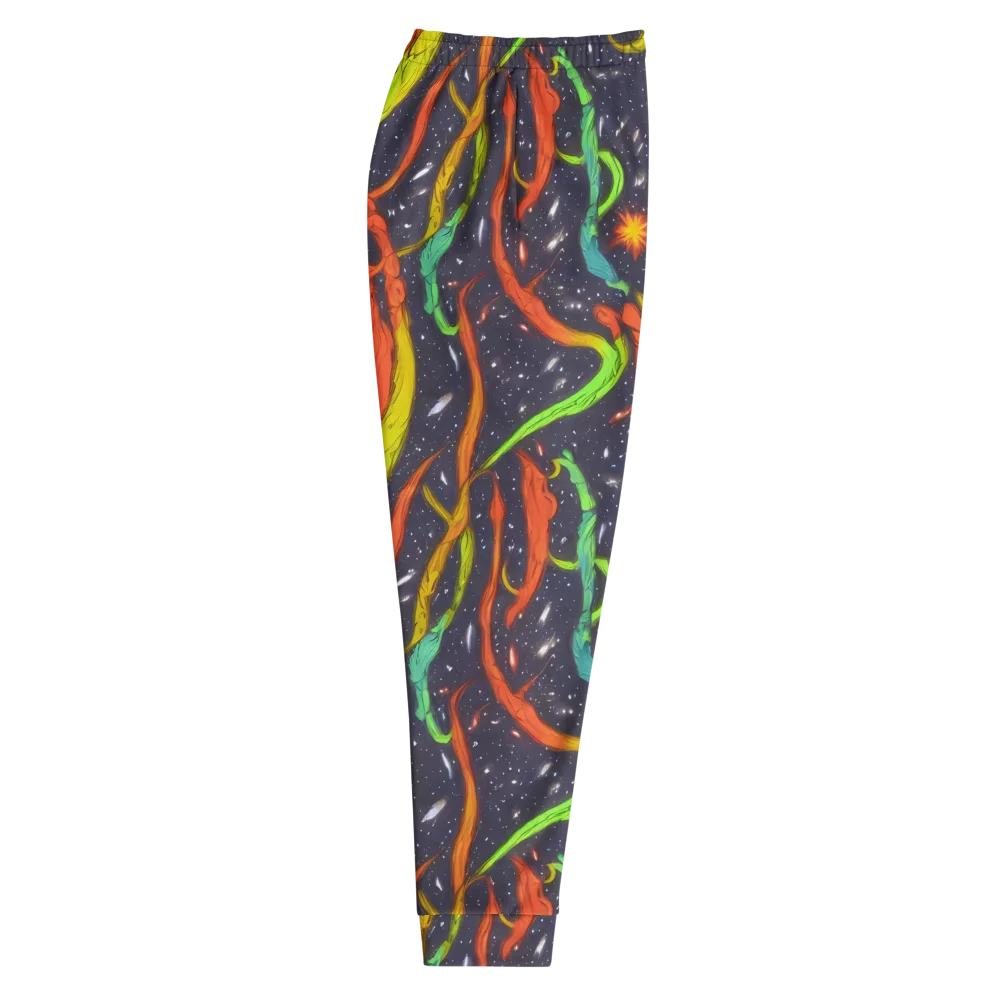 Cosmic Ribbon Riot on Men's Joggers — Right