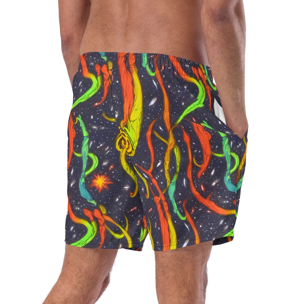Cosmic Ribbon Riot on Swim Trunks — Right Back