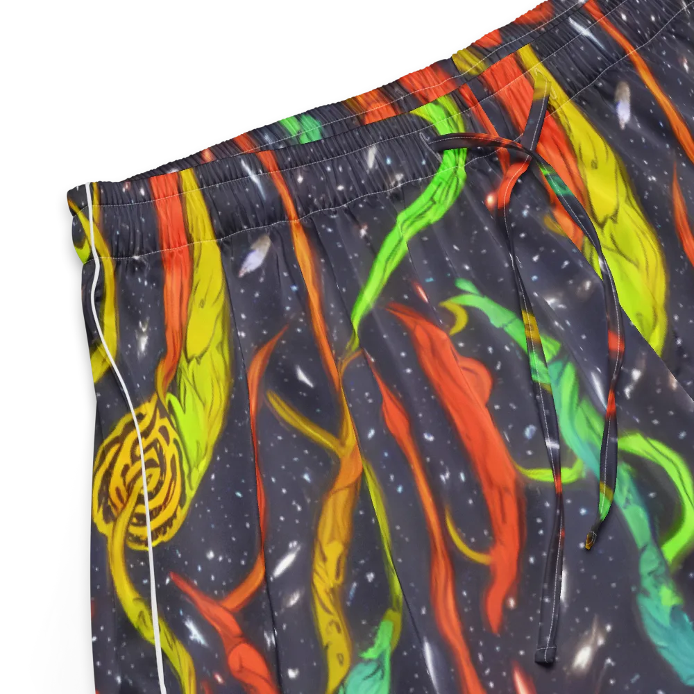 Cosmic Ribbon Riot on Women's Pajama Shorts — Product details