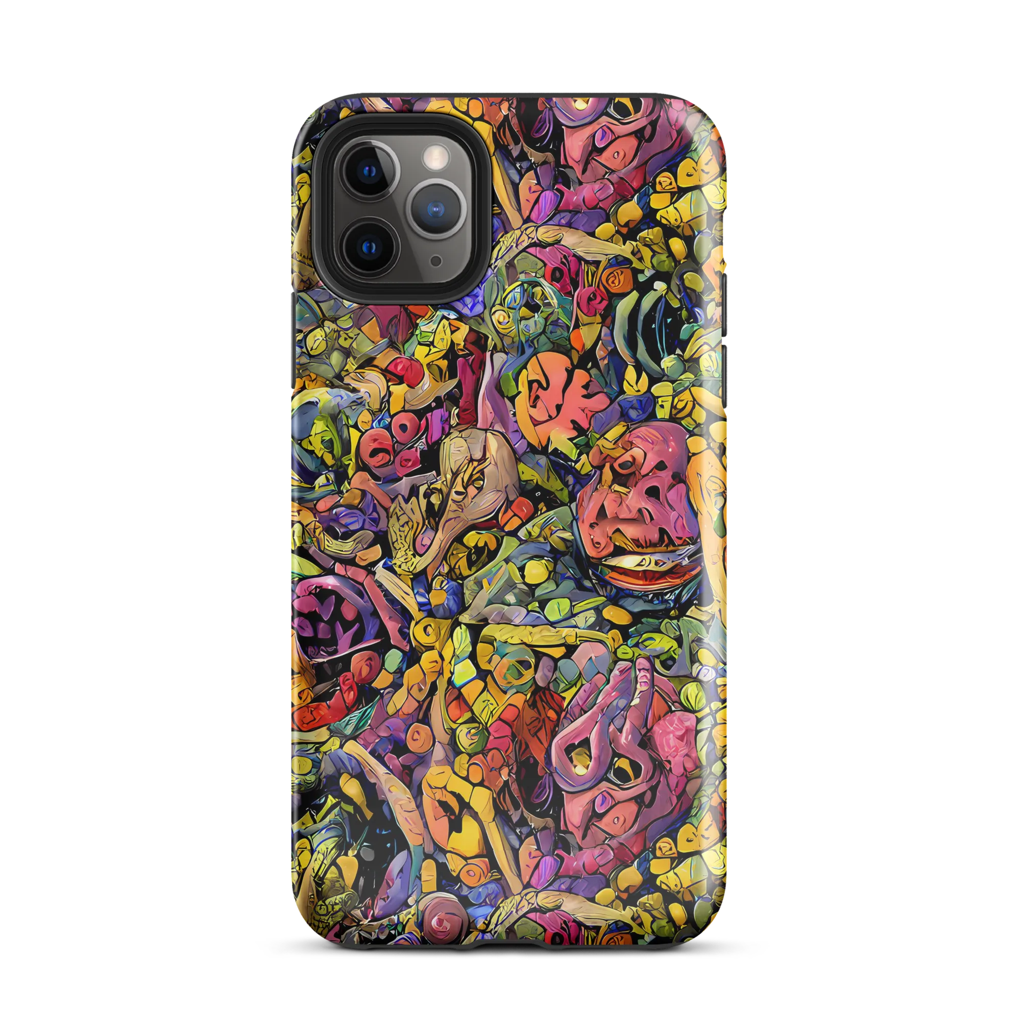 Neon Fossil Garden on Tough Case for iPhone® — Front