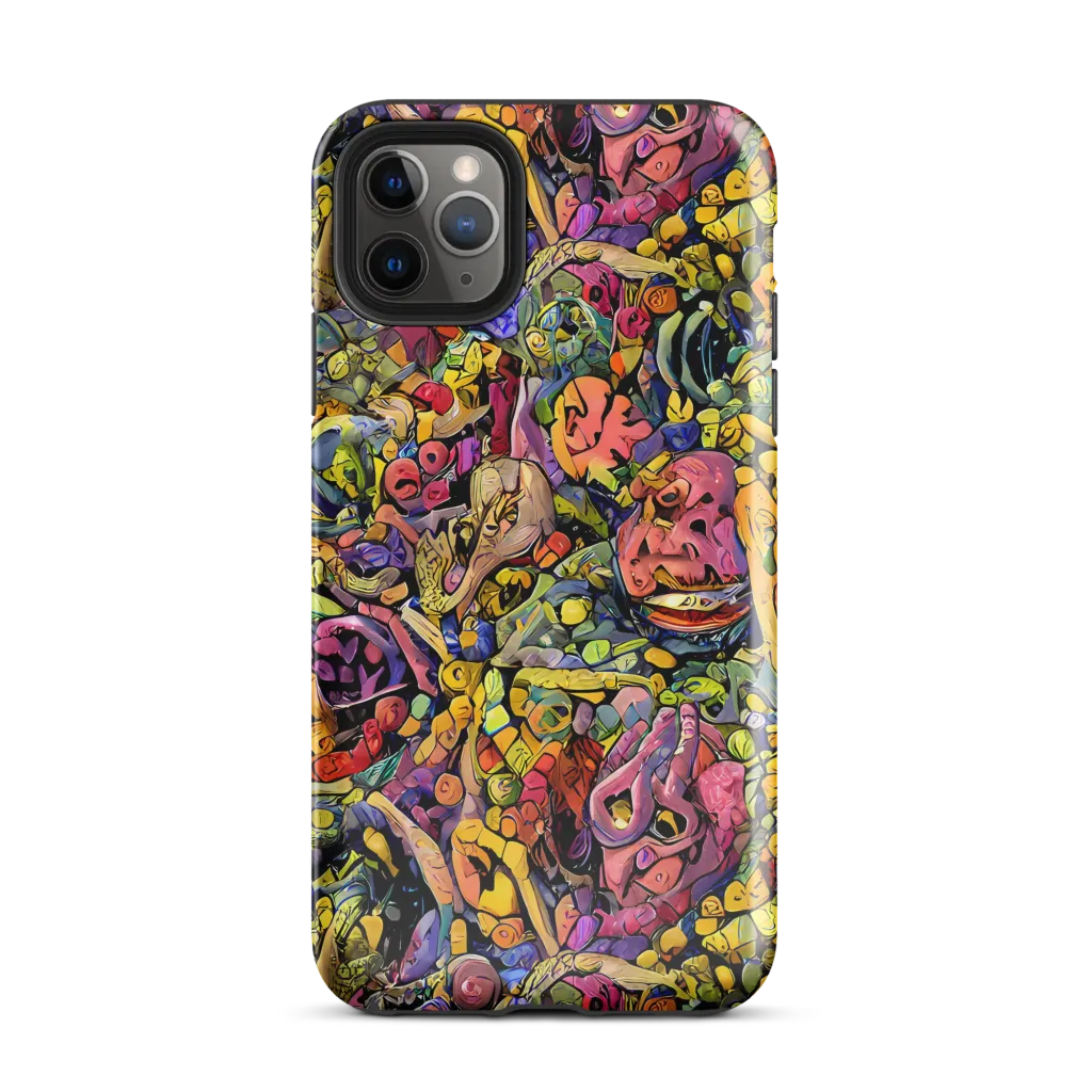 Neon Fossil Garden on Tough Case for iPhone® — Front