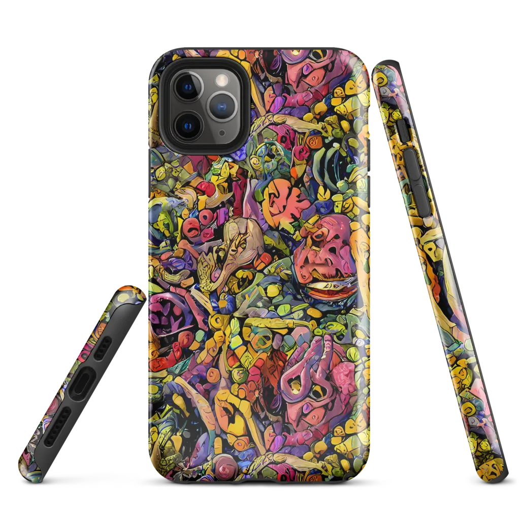 Neon Fossil Garden on Tough Case for iPhone® — Front