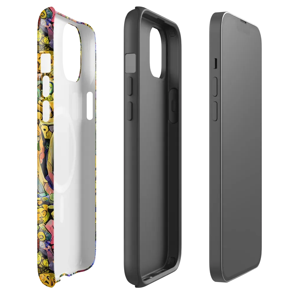 Neon Fossil Garden on MagSafe Tough Case for iPhone® — Front