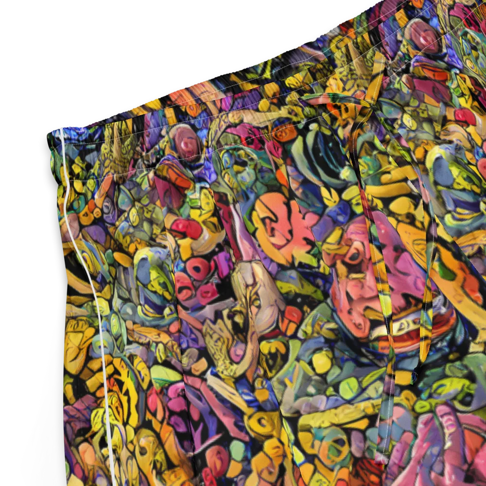 Neon Fossil Garden on Women's Pajama Shorts — Product details