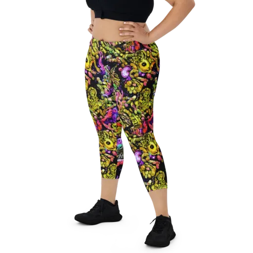 Stardust Riot on a Capri Leggings