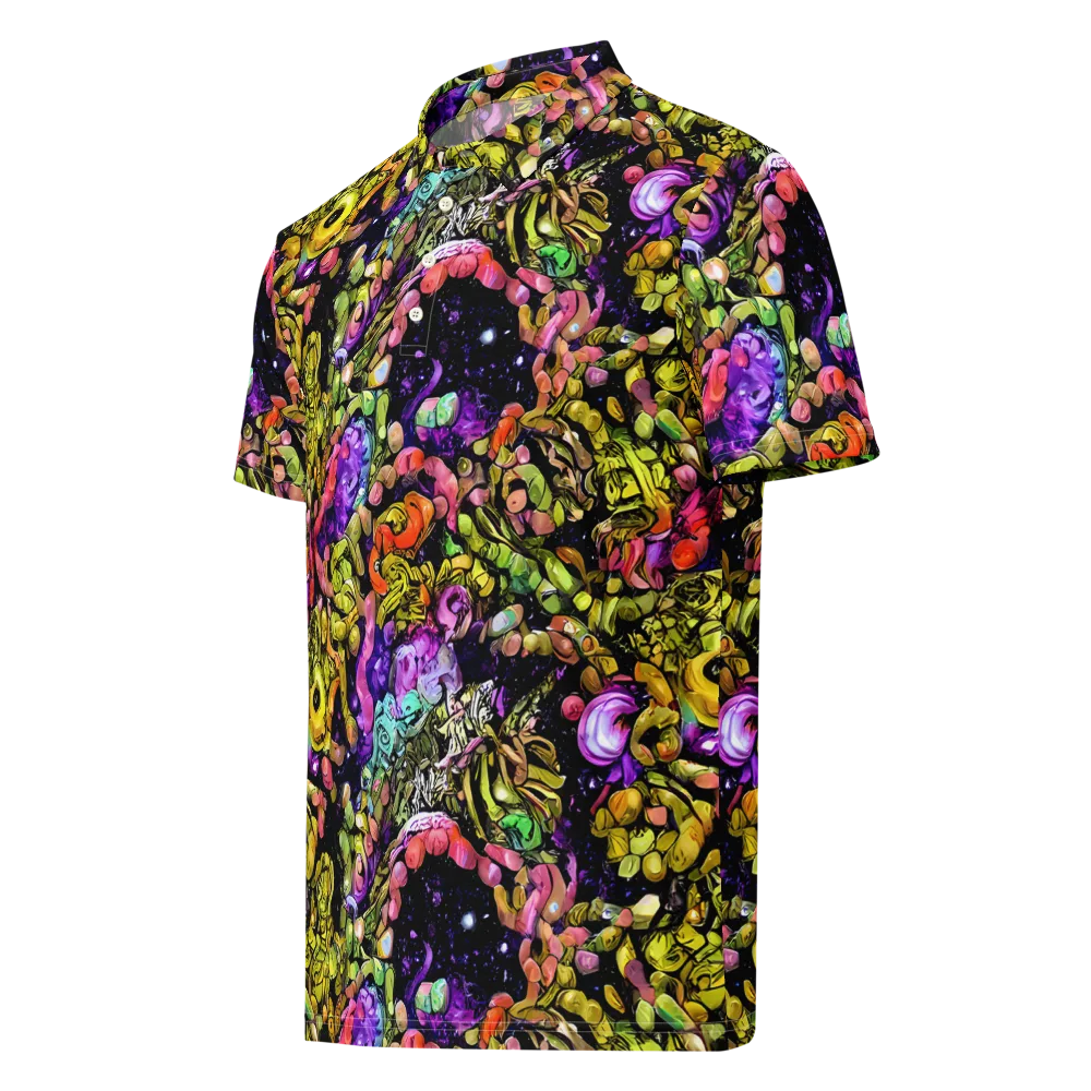 Stardust Riot on Men's Slim Fit Polo Shirt — Left Front