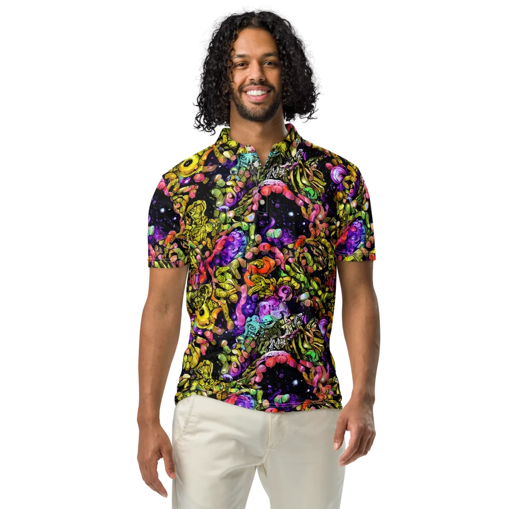 Stardust Riot on Men's Slim Fit Polo Shirt — Front