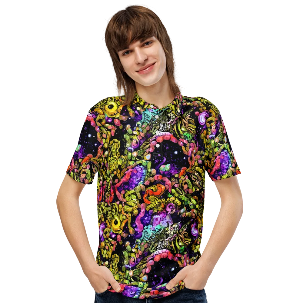 Stardust Riot on Men's Slim Fit Polo Shirt — Front