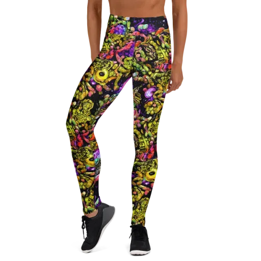 Stardust Riot on a Yoga Leggings